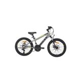 Bisan Cooper 28 cm MD 20 Jant 21 Vites Açık Gri Siyah Sarı Çocuk Bisikleti
