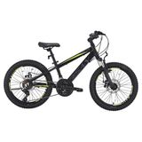 Bisan Cooper 30 cm HD 24 Jant 21 Vites Mat Siyah Sarı Çocuk Bisikleti