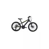 Bisan Cooper 30 cm MD 24 Jant 21 Vites Mat Siyah Sarı Çocuk Bisikleti