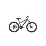 Bisan COOPER ÇOCUK BİSİKLETİ 30 CM MD 24 JANT 21 VİTES FÜME KIRMIZI