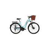 BİSAN CTX 6300 BAYAN ŞEHİR BİSİKLETİ 460H MD 28 JANT 21 VİTES TURKUAZ BORDO