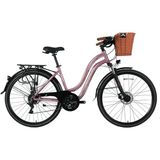 Bisan CTX 6300 MD 28 Jant 21 Vites 46 cm Pembe Mor Şehir Bisikleti