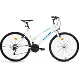 Bisan Dıscover Kadın Dağ Bisikleti 42CM V 26 Jant 21 Vites Metalik Beyaz Mavi - Çok Renkli