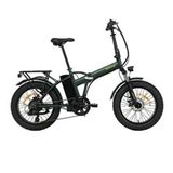 Bisan E-Folding F2 Shimano 7 Vites Disk Fren 20 Jant Yeşil Sarı Elektrikli Katlanır Bisiklet