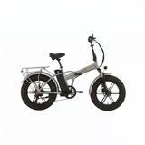 Bisan E-Folding F3 20 Jant 7 Vites 43 Cm Metalik Gri Elektrikli Katlanır Bisiklet