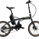 Bisan E-Folding Strike HD Fren Alivio 9 Vites 20 Jant Elektrikli Katlanır Bisiklet Gri Neon Sarı 46