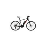 BİSAN E-TREKKİNG ELEKTRİKLİ BİSİKLET 50 CM DİSK FREN 700C JANT 10 VİTES MAT SİYAH KIRMIZI