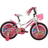 Bisan Ella Çocuk Bisikleti 30 cm V Fren 20 Jant Vitessiz Pembe Beyaz - Pembe - Beyaz