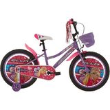Bisan Ella Kız Çocuk Bisikleti 30 cm V 20 Jant Lila Beyaz - Çok Renkli