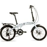 Bisan Fx 3600-6S Katlanır Bisiklet 31 cm Md 20 Jant 6 Vites Beyaz Siyah - Gri