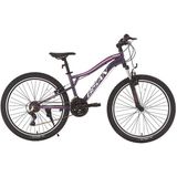 Bisan Gazelle 37 cm V 27.5 Jant 21 Vites Metalik Mor Açık Pembe Dağ Bisikleti