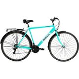 Bisan Hardy 26″ Jant Şehir Bisikleti – 21 Vites, Metal Çamurluk ve Bagajlı - Turkuaz
