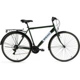 Bisan Hardy 28″ Jant Şehir Bisikleti – 21 Vites, V-Fren, Çelik Kadro - Koyu Yeşil