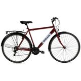 Bisan Hardy 28 Jant Şehir Bisikleti 46 Cm Çelik Kadro V-Fren 21 Vites Bordo