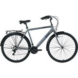 Bisan Hardy-S 26 Jant 21 Vites 48 cm V-Fren Şehir Bisikleti-Gri-Siyah - Gri-Siyah