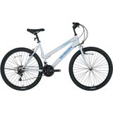 Bisan Kadın Dağ Bisikleti 21 Vites 24 Jant Metalik Beyaz Mavi 42CM Cinsiyet Uygun