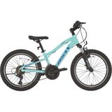 Bisan KDX 2500 28 cm V Fren 20 Jant 21 Vites Turkuaz Mavi Beyaz Çocuk Bisikleti