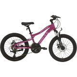Bisan Kdx 2500-D Kız Çocuk Bisikleti 28CM Md 20 Jant 21 Vites Mor Pembe Beyaz - Çok Renkli