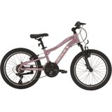 Bisan Kdx 2500 V Fren 20 Jant Çocuk Bisikleti 28 Cm Kadro 21 Vites Metalik Pembe Beyaz
