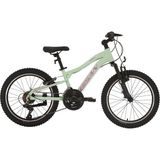 Bisan Kdx 2500 V Fren 20 Jant Çocuk Bisikleti 28 cm Kadro 21 Vites Mint Yeşil Pembe Beyaz - Mint Yeşili