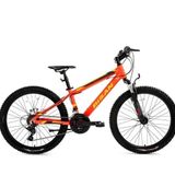 Bisan KDX 2900 32 cm V 24 Jant 21 Vites Neon Turuncu Sarı Siyah Erkek Dağ Bisikleti