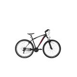 Bisan Leon 29 Jant Dağ Bisikleti 48 Cm Çelik Kadro V-Fren 21 Vites Shimano - Mat Siyah Kırmızı