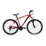 Bisan Leon 48 cm V 29 Jant 21 Vites Bayrak Kırmızısı Siyah Dağ Bisikleti