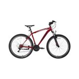 Bisan Leon Erkek Dağ Bisikleti 48CM V 27.5 Jant 21 Vites Bayrak Kırmızı Siyah - Çok Renkli