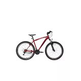 Bisan Leon Erkek Dağ Bisikleti 48Cm V 27.5 Jant 21 Vites Mat Sitah Kırmızı