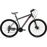 Bisan Leon V 26 Jant 46 cm Mat Siyah Kırmızı Dağ Bisikleti