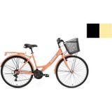 Bisan Lotus 34 cm V 24 Jant 21 Vites Mat Siyah Gold Kadın Şehir Bisikleti