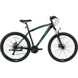 Bisan MTS 4600 46 cm MD 27.5 Jant 21 Vites Mat Siyah Mavi Erkek Dağ Bisikleti