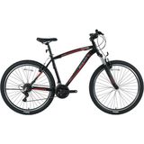 Bisan MTS 4600 V-2023 48 cm 27.5 Jant 21 Vites Mat Siyah Kırmızı Erkek Dağ Bisikleti