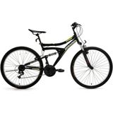 Bisan MTS4300 24 Jant 21 Vites Amortisörlü 40 cm Siyah Sarı Dağ Bisikleti