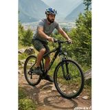Bisan MTX 7100 43 cm V 27.5 Jant 21 Vites Mat Siyah Krom Erkek Dağ Bisikleti