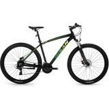 Bisan Mtx 7200 Erkek Dağ Bisikleti 43CM Md 29 Jant 24 Vites Mat Siyah Yeşil - Çok Renkli