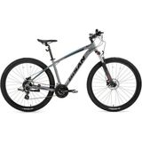 Bisan Mtx 7300 27,5 Jant Hd Dağ Bisikleti 3x8 Vites - Metalik Gri - Mavi - 17" - 43 CM