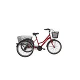 Bisan Porter Hizmet Bisikleti 44 Cm V - Roller Fren 3 Vites 24 Jant Bayrak Kırmızısı Beyaz