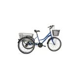 Bisan Porter Hizmet Bisikleti 44 Cm V - Roller Fren 3 Vites 24 Jant Lacivert Beyaz