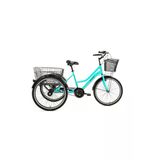 Bisan Porter Hizmet Bisikleti 44 Cm V - Roller Fren 3 Vites 24 Jant Turkuaz Siyah