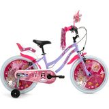 Bisan Queen Kız Çocuk Bisikleti 30CM V 20 Jant Metalik Lila Pembe - Çok Renkli