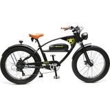 Bisan Rider 46 cm Disk Fren 26 Jant 7 Vites Mat Siyah Yeşil Elektrikli Bisiklet