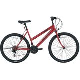 Bisan Sentiero 42 cm V 24 Jant 21 Vites Metalik Kırmızı Siyah Antrasit Gri Pembe Kadın Dağ Bisikleti