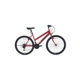Bisan Sentiero 42 cm V 24 Jant 21 Vites Metalik Kırmızı Siyah Kadın Dağ Bisikleti
