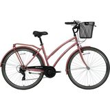 Bisan Serenity 46 cm V 28 Jant Nex.3 Vites Pembe Silver Kadın Şehir Bisikleti