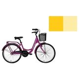 Bisan Sorrento Kadın Şehir Bisikleti 44CM V 28 Jant 3 Vites Krem Gold - Çok Renkli