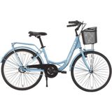 Bisan Sorrento Şehir Bisikleti 36 cm V 24 Jant 3 Vites Bebek Mavisi Beyaz - Bebe Mavisi - Beyaz
