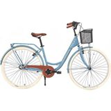 Bisan Sorrento Şehir Bisikleti 44 cm V 28 Jant 3 Vites Bebek Mavisi Silver - Bebek Mavisi - Gümüş