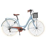Bisan Sorrento Şehir Bisikleti 44 cm V 28 Jant 3 Vites Bebek Mavisi Silver