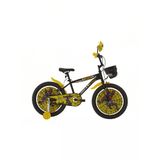 Bisan Spark Erkek Çocuk Bisikleti 30 Cm V 20 Jant Mat Siyah Sarı